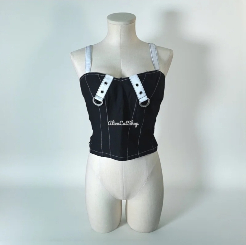 **NEW** Royal Bones By Tripp Nyc White Straps Tank Top Hot Topic